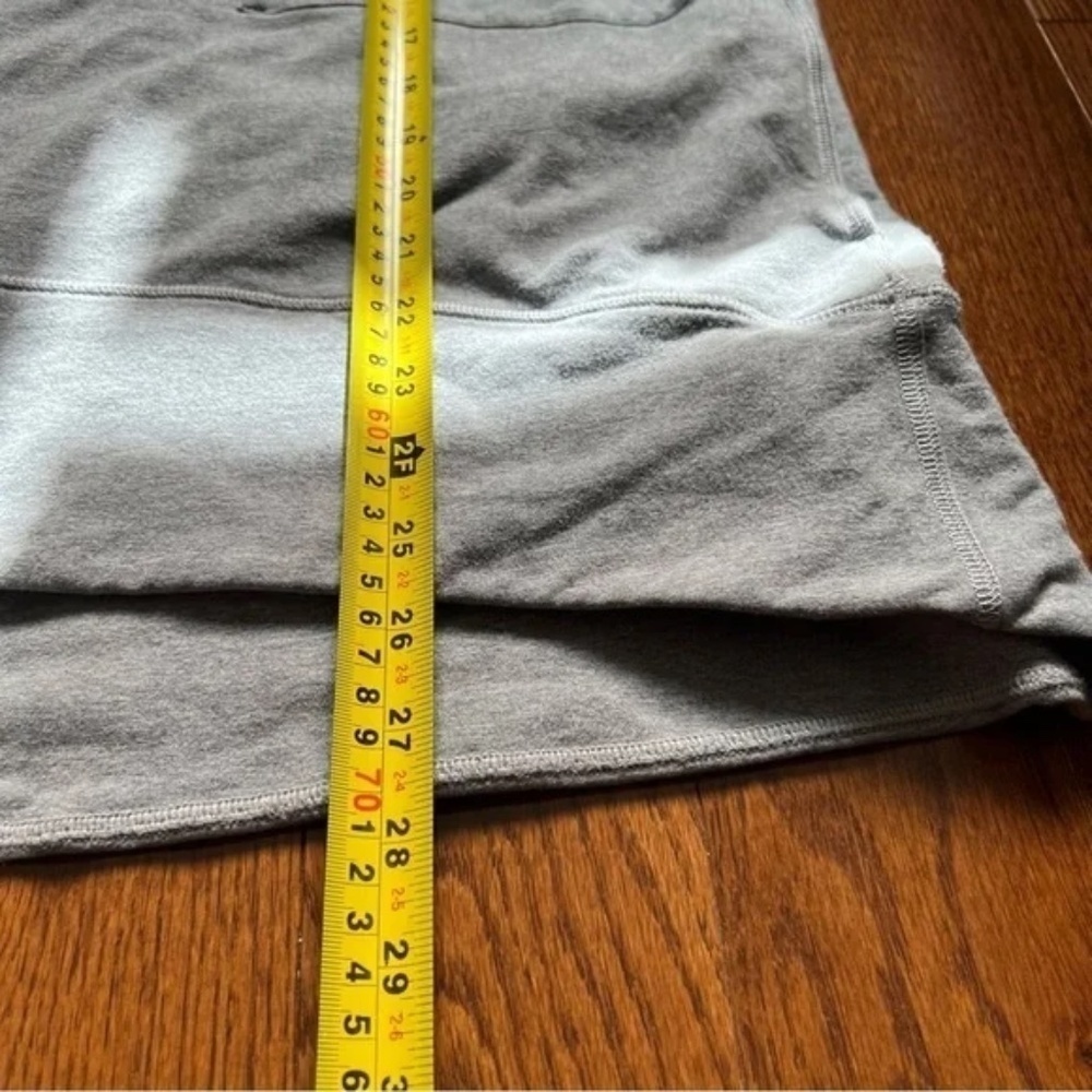 Lululemon Heathered Grey Short Sleeve Mudra Sweatshirt Oversized Sweater - Sz 6* - Picture 13 of 15